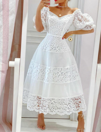 Rose Dress Front View