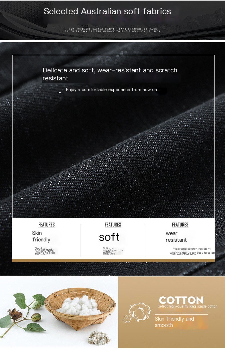 Straight Loose Stretch Jeans 4