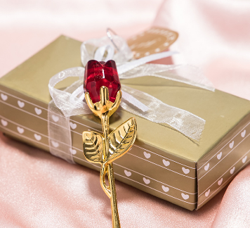 Crystal Rose Flower Pendant 1