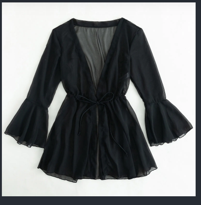 Women’s Sheer Mesh Cover-Up Shorts Image 4