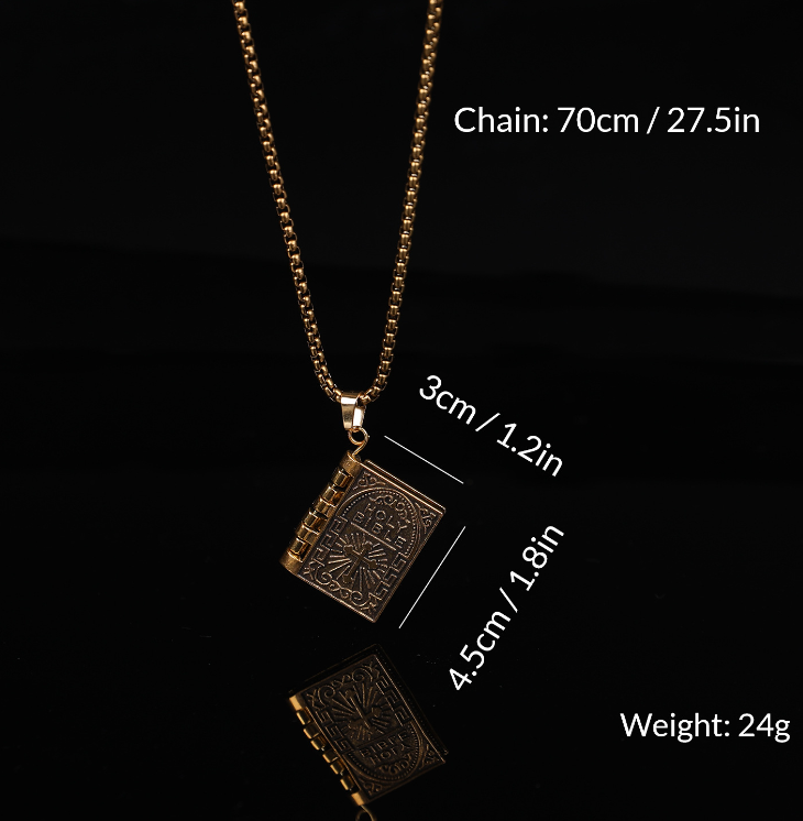 Silver Tiny Bible Necklace