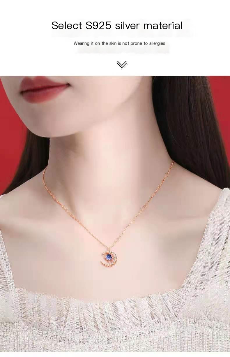 Star and Moon Necklace - Lifestyle