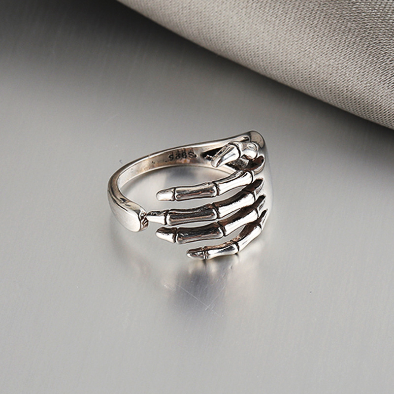 Punk Hell Ghost Hand Ring