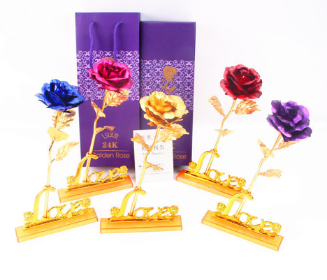 Gold Foil Rose Image 2