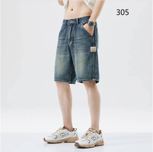 Casual Men's Cotton Shorts Jeans 3