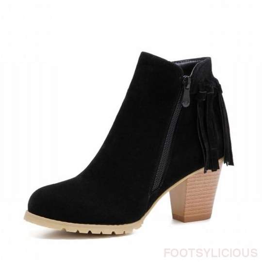 Fringe Short Boots 2