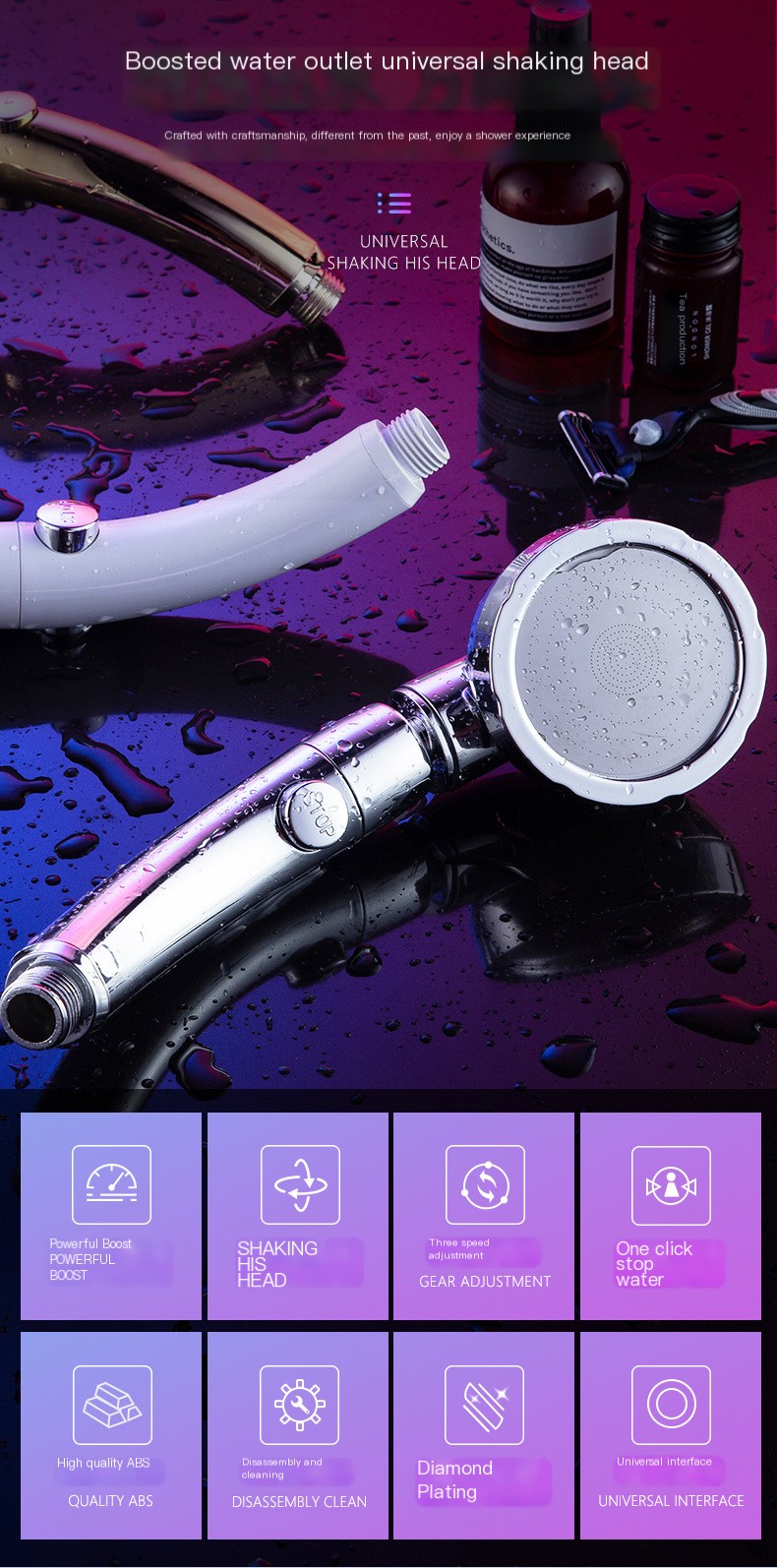 Handheld Shower Head Image 1