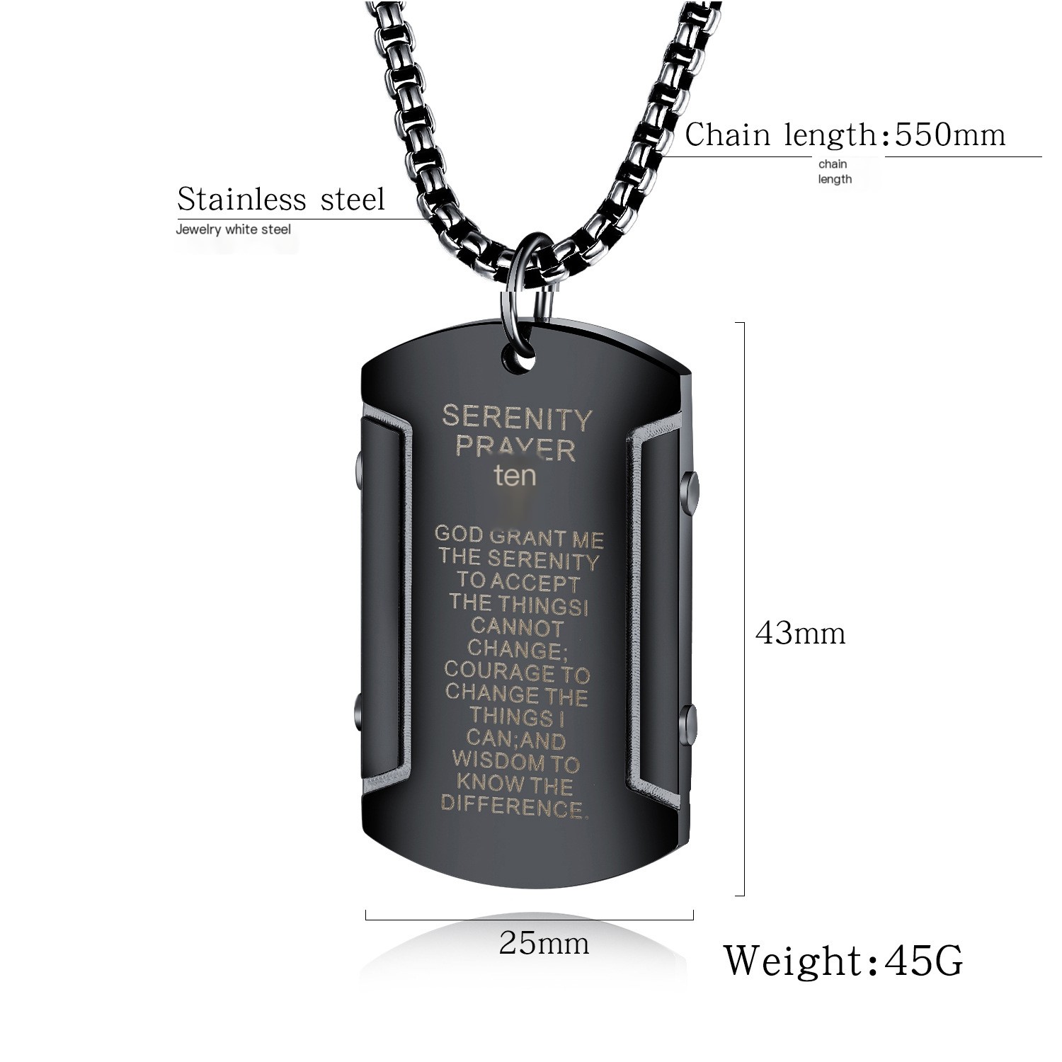 Stainless Steel Pendant