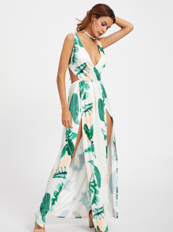 Printed Long Dress Image 6