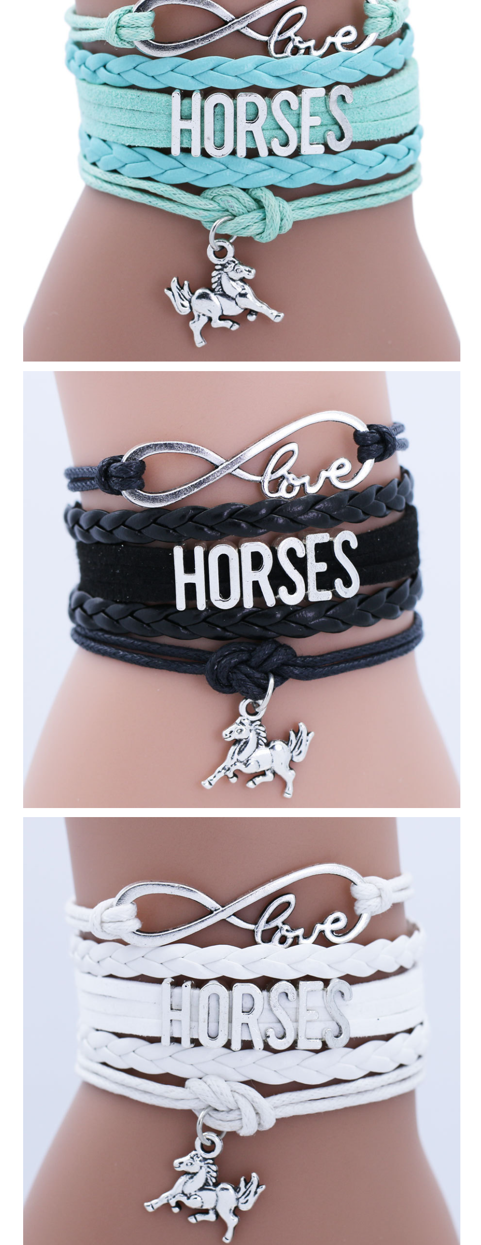 Necklace with horse design