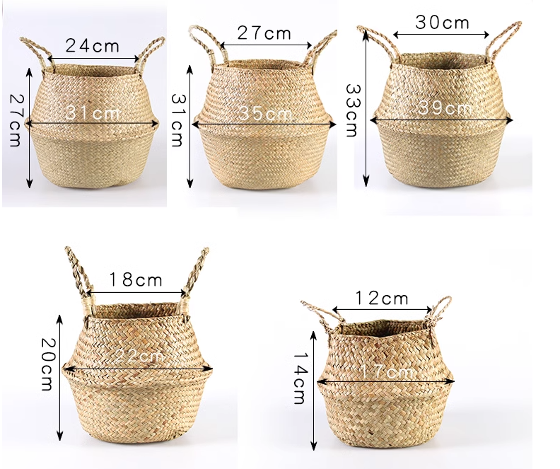 Seaweed Woven Storage Basket 12
