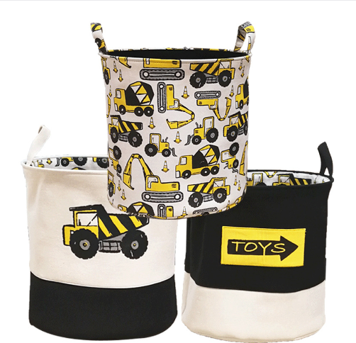 Canvas Children's Cartoon Storage Bucket 1