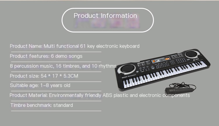 Children's Multifunctional Electronic Piano Image 2