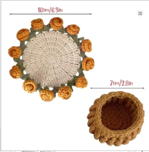 Handmade Crochet Coaster image