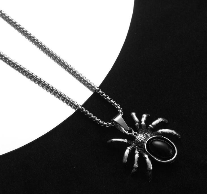 Red Diamond Spider Necklace Image 3