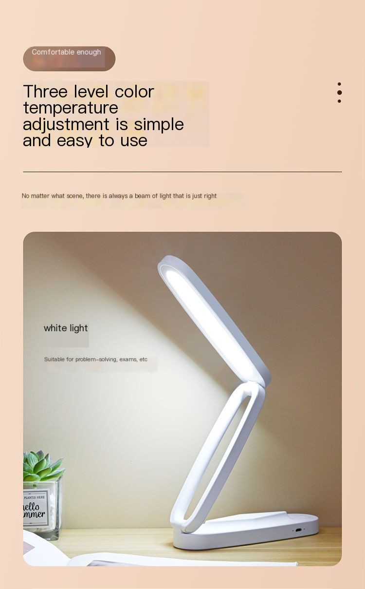 Eye-Caring Study Lamp - Color Matching Gray