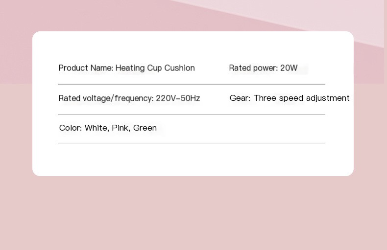 Heating Coaster White