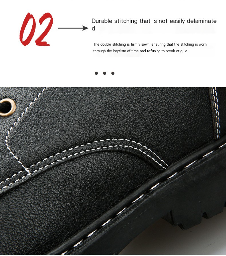 Retro High-Top Lace-Up Men's Boots
