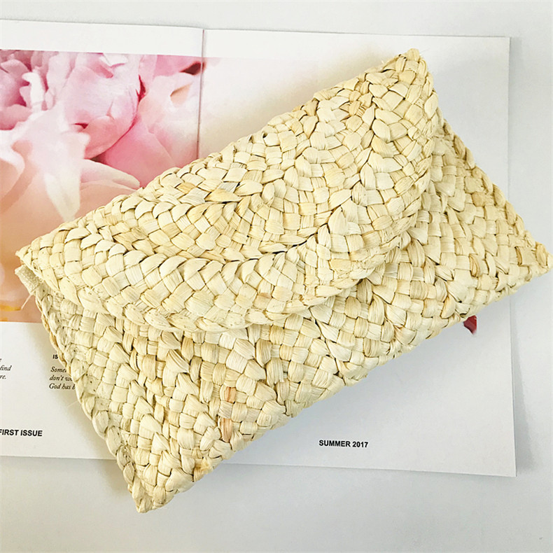 Summer Bucket Straw Bag - Beige