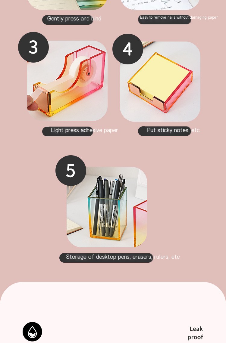 Colorful Office Supplies