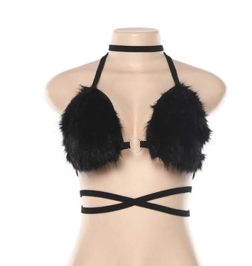 Plush Halter Top Pink