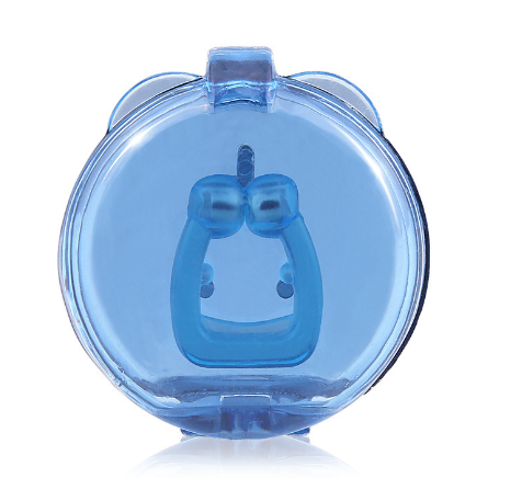 Blue snoring suppressor in packaging