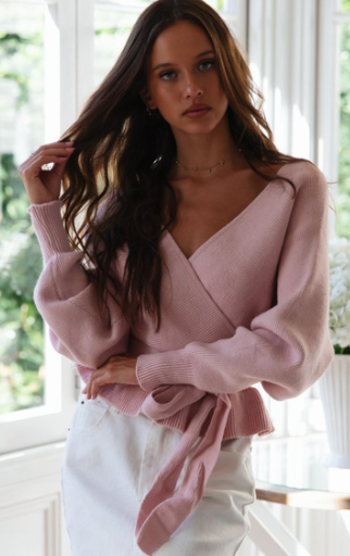 V-neck Tie-back Top