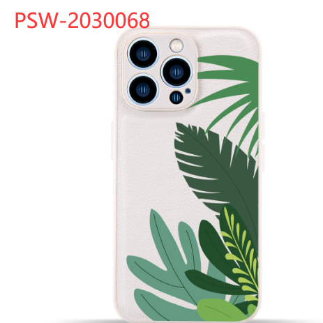 Blue Leaf Mobile Phone Case Image 5