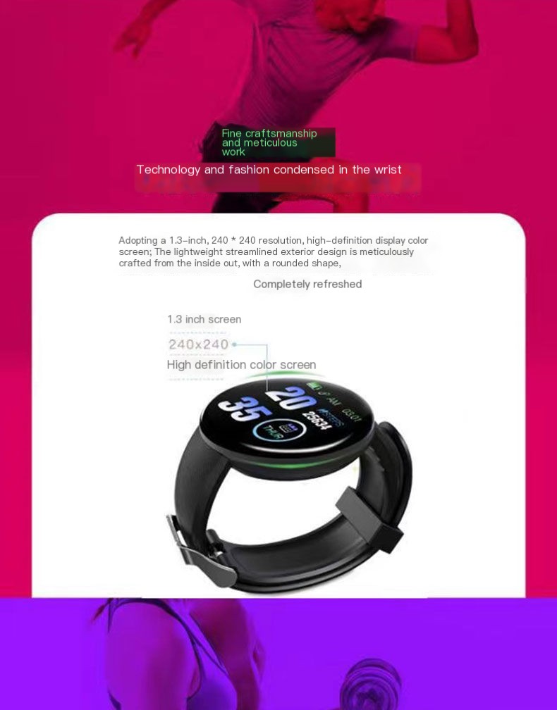 Imagen 3 de la pulsera inteligente D18