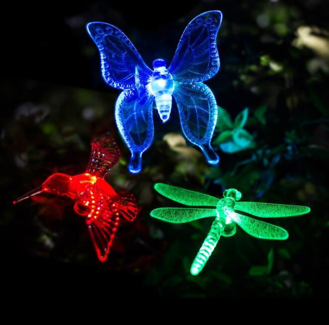 Solar Powered Hummingbird Light