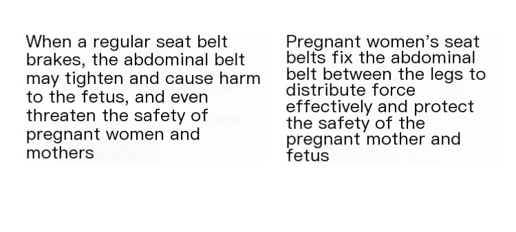 Car seat belt for pregnant women car passenger special anti-stretching belly set pregnancy driving lengthening extender