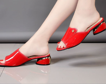 Summer Fashion Heels Slides Shoes
