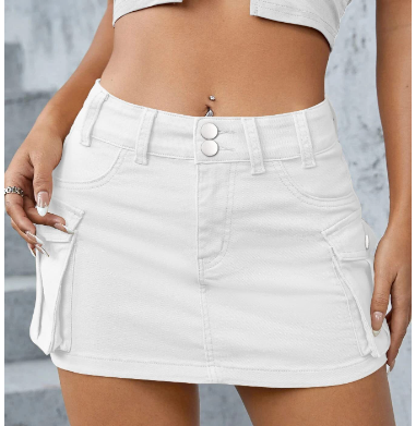 SAIA CARGO JEANS STREETWEAR Skirt Image 2