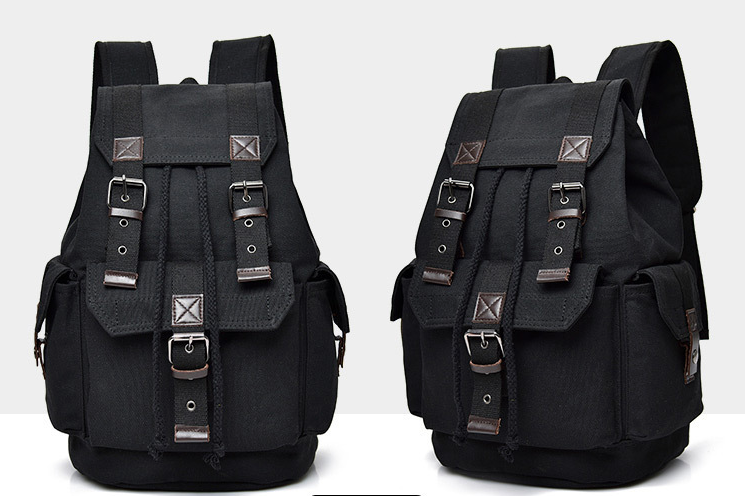 Canvas Bucket Backpack Image 1