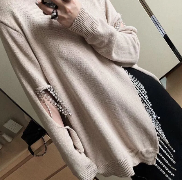 Rhinestone Sweater Image 4