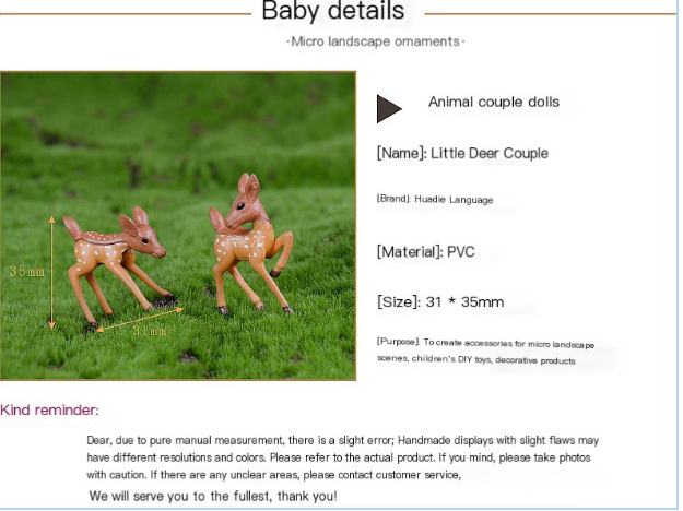 Couple Deer Figurines