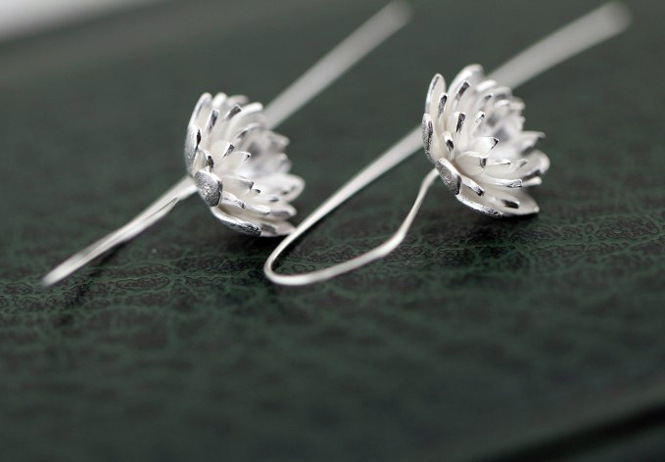 Lotus Earrings with Stunning Design