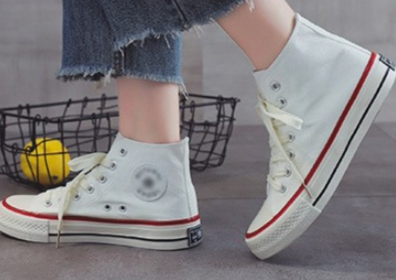 High-top Canvas Sneakers 1
