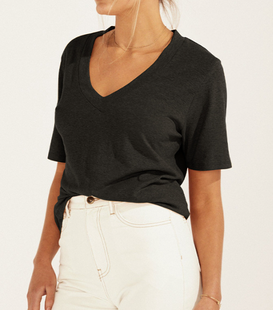Open-back T-shirt