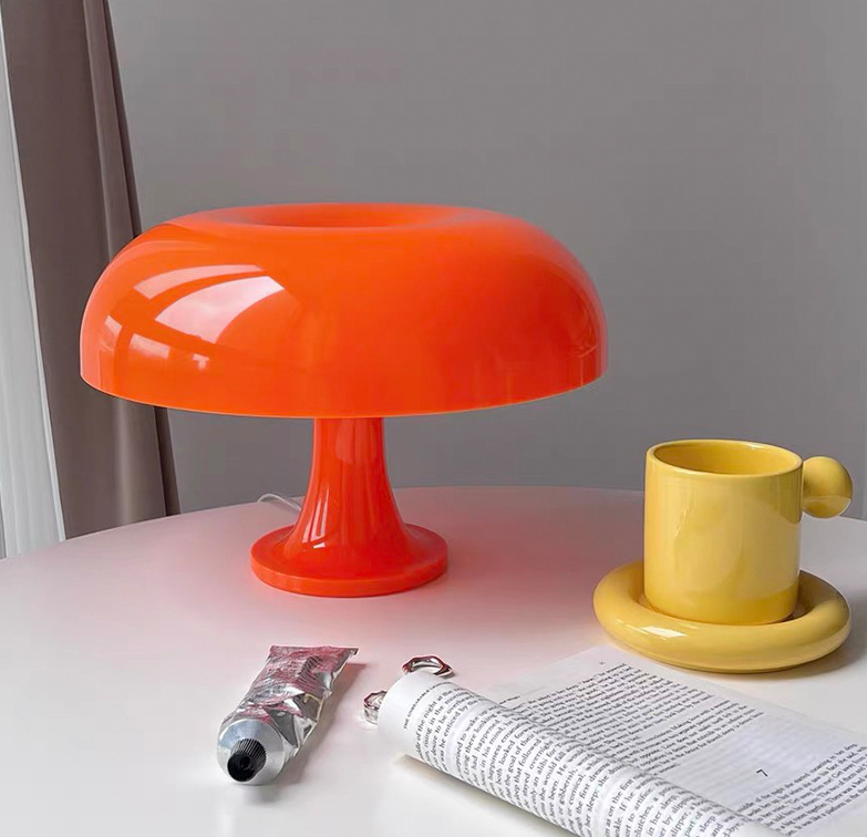 Mushroom Table Lamp in Living Room