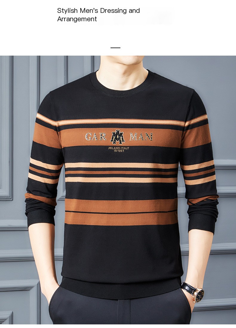Middle-aged Round Neck Sweater 6