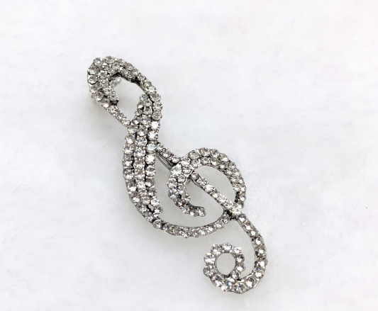 Minimalist Note Brooch