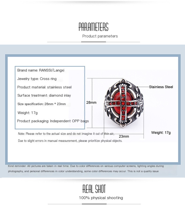Gothic Cross Ring Image 1