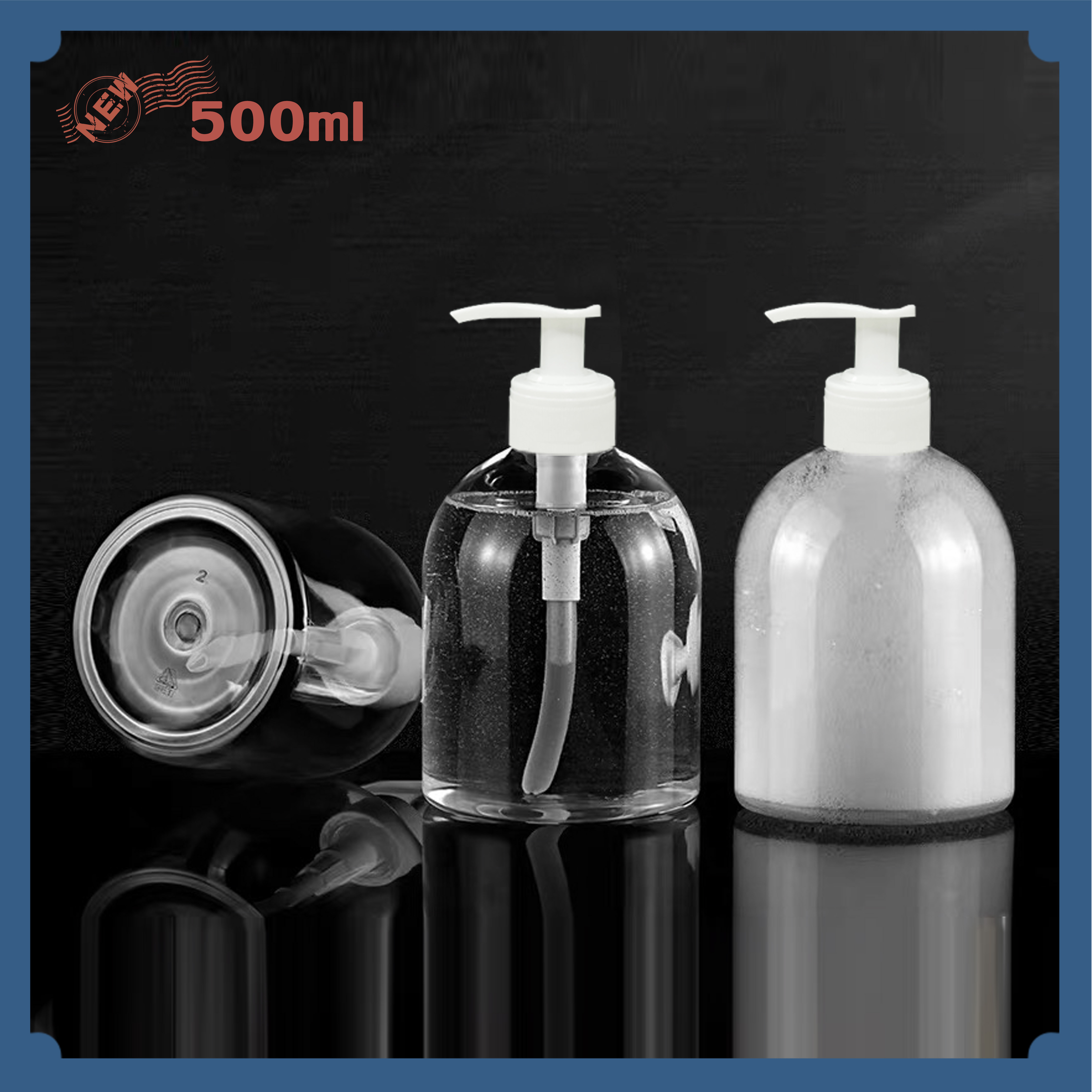 500ml Pump Bottle Top View