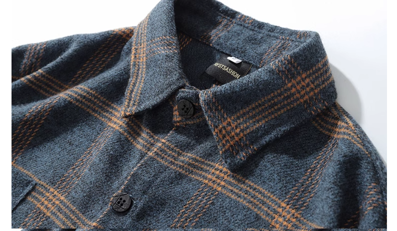 Autumn Chic Plaid Shirt Jacket - Image 5