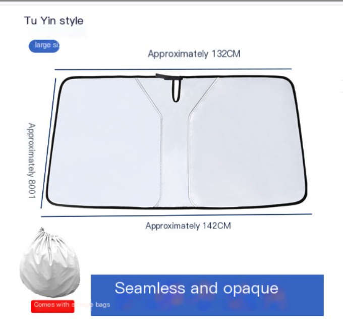 BLALION Car Windshield Sun Shade Blocks UV Ray Reflector Auto Window Sun Shade Visor Shield Cover Protector Foldable Parasol image