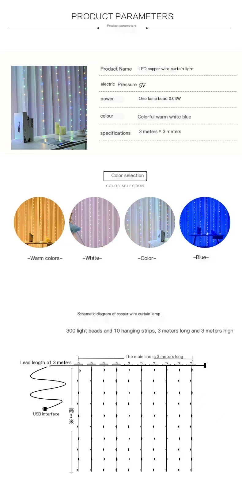 LED Copper Wire Lights Outdoor