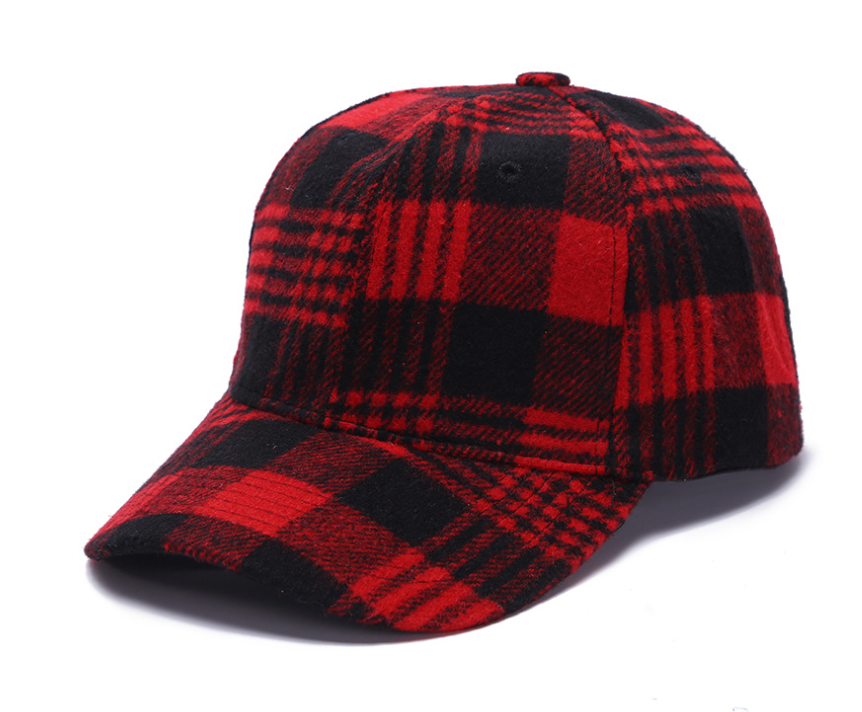 Black Checkered Cap