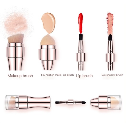 4-in-1 Makeup Brush in Action
