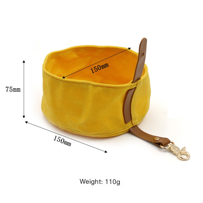 Gamelle pliable pour chien - Gris